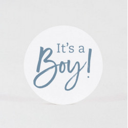 10x Timbre de scellage naissance It's A Boy ! bleu BUROMAC Baby Folly (2022) 571.126