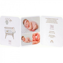 Faire-part naissance classique vintage bébé couffin Buromac Baby Folly (2022) 581.003-2