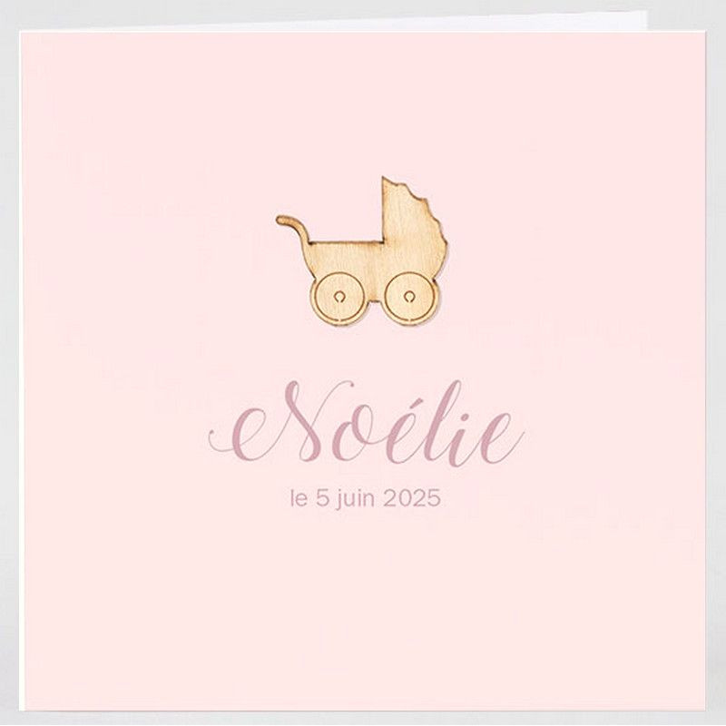 Faire-part naissance ou baptême élégant simple rose pâle Buromac Baby Folly (2022) 581.187 Faire-part naissance ou baptême élégant simple rose pâle Buromac Baby Folly (2022) 581.187