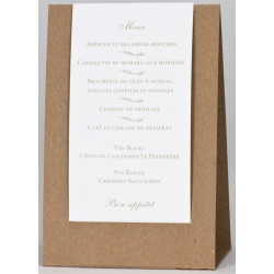 Menu mariage original chevalet kraft BUROMAC Papillons 2018 208.909-2