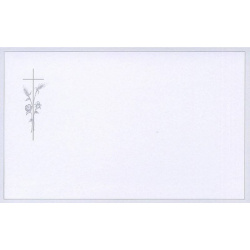Carte de remerciement décès, deuil, funérailles, condoléances, obsèques DECORTE 6541