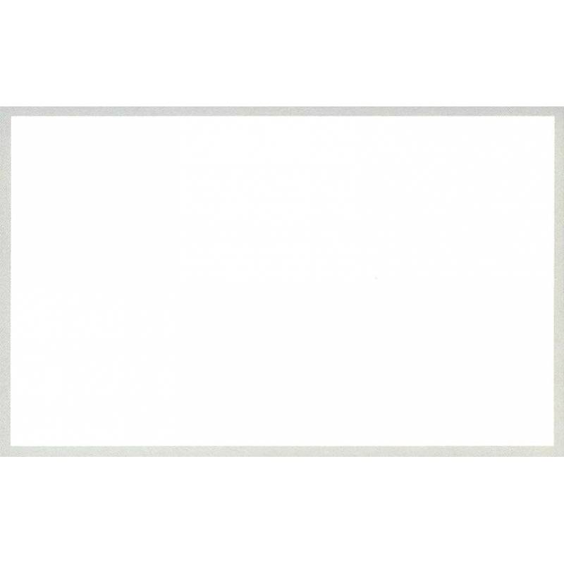 Carte de remerciement simple et classique, blanche avec un liseré gris clair