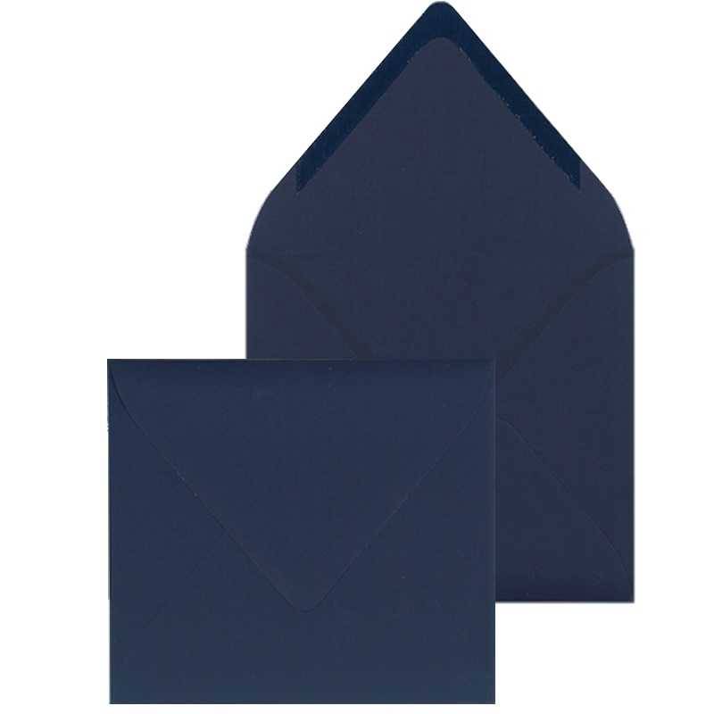 Enveloppe gommée élégante bleu marine 170x170 BUROMAC 90.155