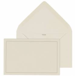 Enveloppe adaptée à la carte de remerciement décès 6545. Enveloppe de couleur crème.