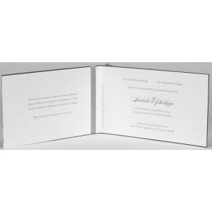 Faire-part mariage élégant chic gris découpe dentelle BUROMAC Papillons 2018 108.112-2