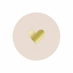 10x Stickers rose nude cœur doré BUROMAC Baby Folly (2022) 571.123