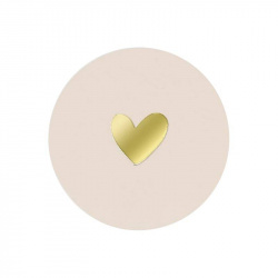 10x Stickers rose nude cœur doré BUROMAC Baby Folly (2022) 571.123