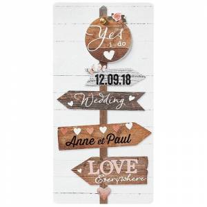 Faire-part mariage original invitant vos proches à un voyage rustique vers votre mariage