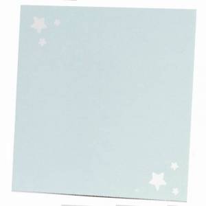 Carte remerciements naissance vert pastel étoiles blanches Buromac Baby Folly 576.306