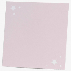 Carte remerciements naissance rose pâle étoiles blanches Buromac Baby Folly 576.305