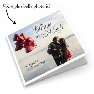 Faire-part à personnaliser avec votre photo sur la couverture