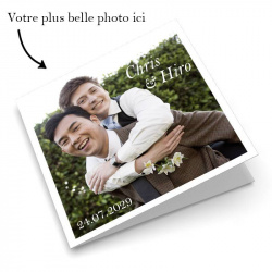 Faire-part mariage personnalisable avec votre plus belle photo