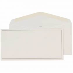 Enveloppe de couleur crème avec liseré gris pour carte décès 644.040