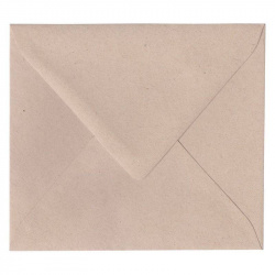 Enveloppe couleur kraft clair à fermeture en triangle gommée