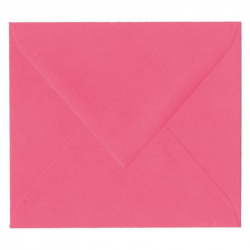 Enveloppe rose fuchsia à patte triangulaire