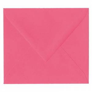 Enveloppe rose fuchsia à patte triangulaire