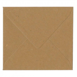 Enveloppe kraft pour faire-part et cartes. Fermeture en triangle, gommée