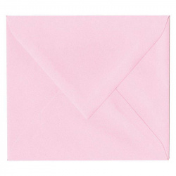 Enveloppe rose pâle format 14 x 12.5 cm