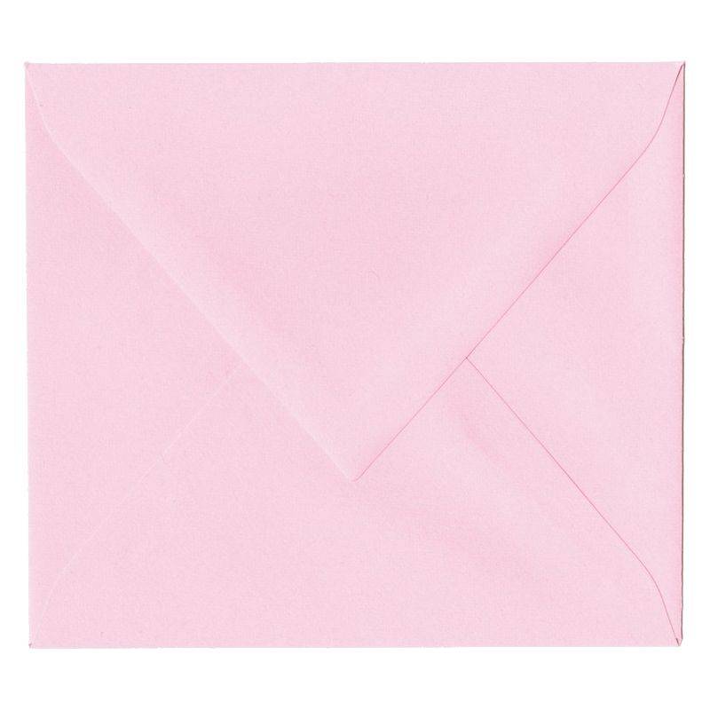 Enveloppe rose pâle format 14 x 12.5 cm Enveloppe rose pâle format 14 x 12.5 cm
