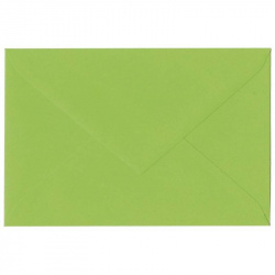 Enveloppe rectangulaire vert pomme 18 x 12 cm