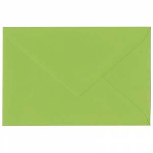 Enveloppe rectangulaire vert pomme 18 x 12 cm