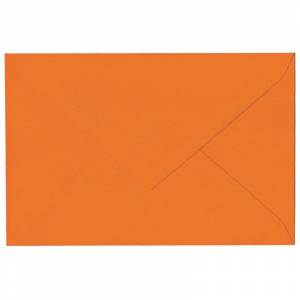 Enveloppe orange avec fermeture en triangle gommée
