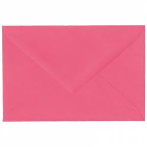 Enveloppe rose fuchsia élégante avec fermeture en pointe gommée