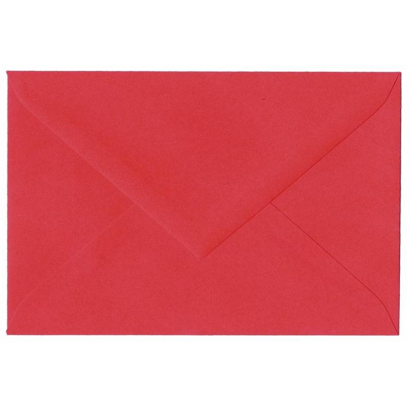 Enveloppe rouge passion avec fermeture gommée Enveloppe rouge passion avec fermeture gommée