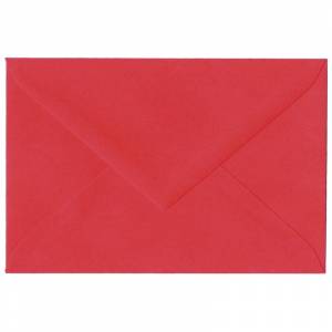 Enveloppe rouge passion avec fermeture gommée