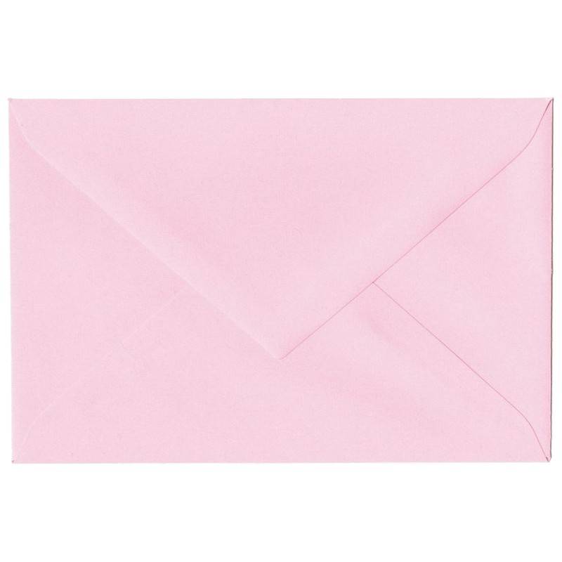 Enveloppe rose pâle avec fermeture gommée
