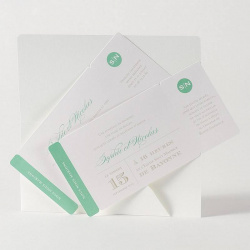 Deux invitations mariage à personnaliser entièrement pour annoncer la date de votre cérémonie
