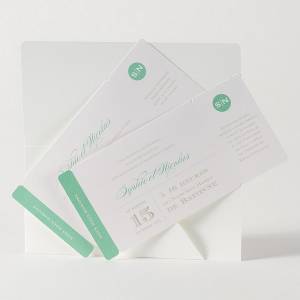 Deux invitations mariage à personnaliser entièrement pour annoncer la date de votre cérémonie