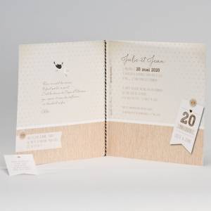 Faire-part à personnaliser pour inviter vos proches à votre mariage champêtre