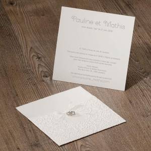 Carte du faire-part à personnaliser de votre annonce mariage