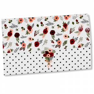 Faire part mariage vintage champêtre fleurs pochette Faire Part Select Romance 49653