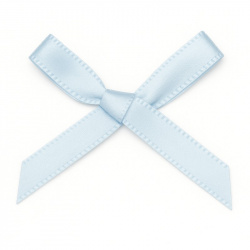 Petit nœud bleu ciel parfait pour décorer vos faire-part naissance ou vos boites à dragées baptême