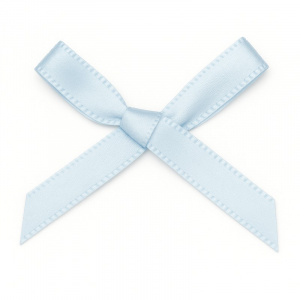 Petit nœud bleu ciel parfait pour décorer vos faire-part naissance ou vos boites à dragées baptême