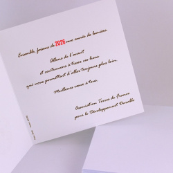 Faites imprimer votre texte personnalisé à l'intérieur de la carte de vœux 845.194