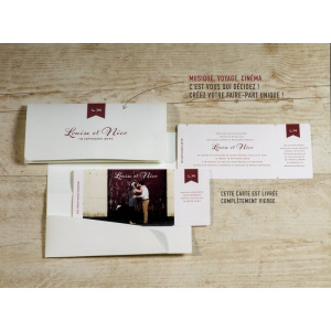 Laissez libre cours à vos envies avec ce faire-part entièrement personnalisable