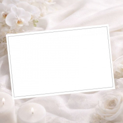 Carte de remerciement deuil avec fin liseré gris