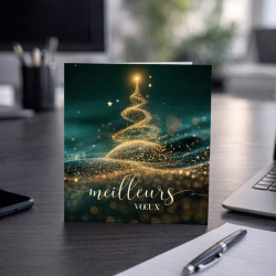 Carte de voeux festive et élégante pour partager vos voeux