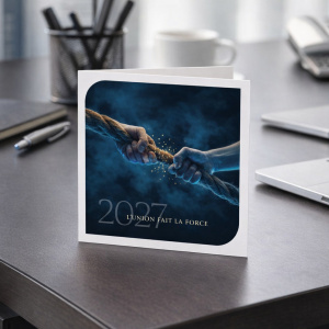 Carte de voeux 2027 l'union fait la force