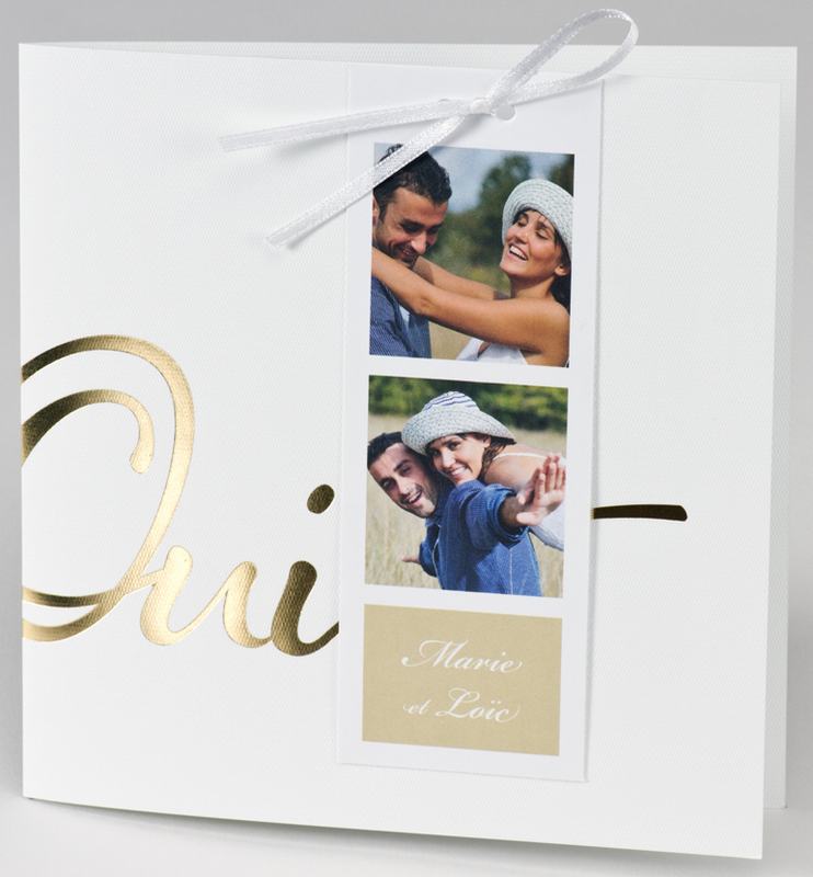 Faire-part mariage avec photo