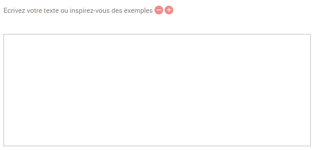 Ajout automatique des exemples de texte remerciement mariage