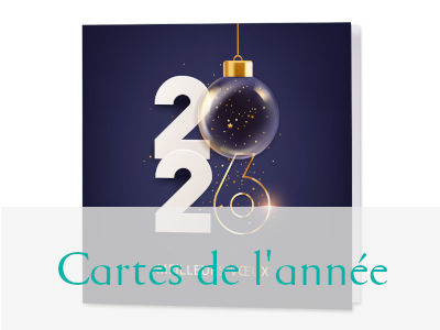 Cartes de voeux de pour entreprise, illustrée de la nouvelle année