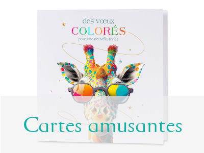 Cartes de voeux drôle et pleine d'humour
