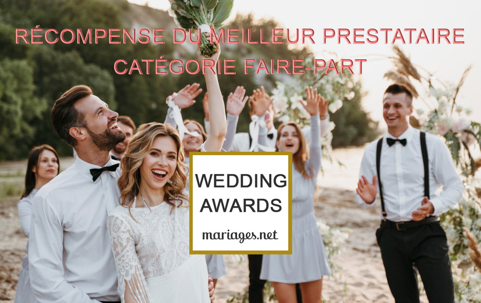 Wedding Awards mariages.net pour mesfairepart.com